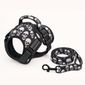 No-Pull Harness and Leash Set — Skull Print