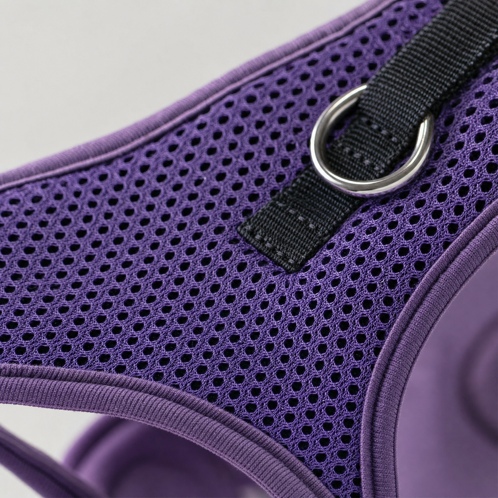 Cooling Mesh Dog Harness — Purple